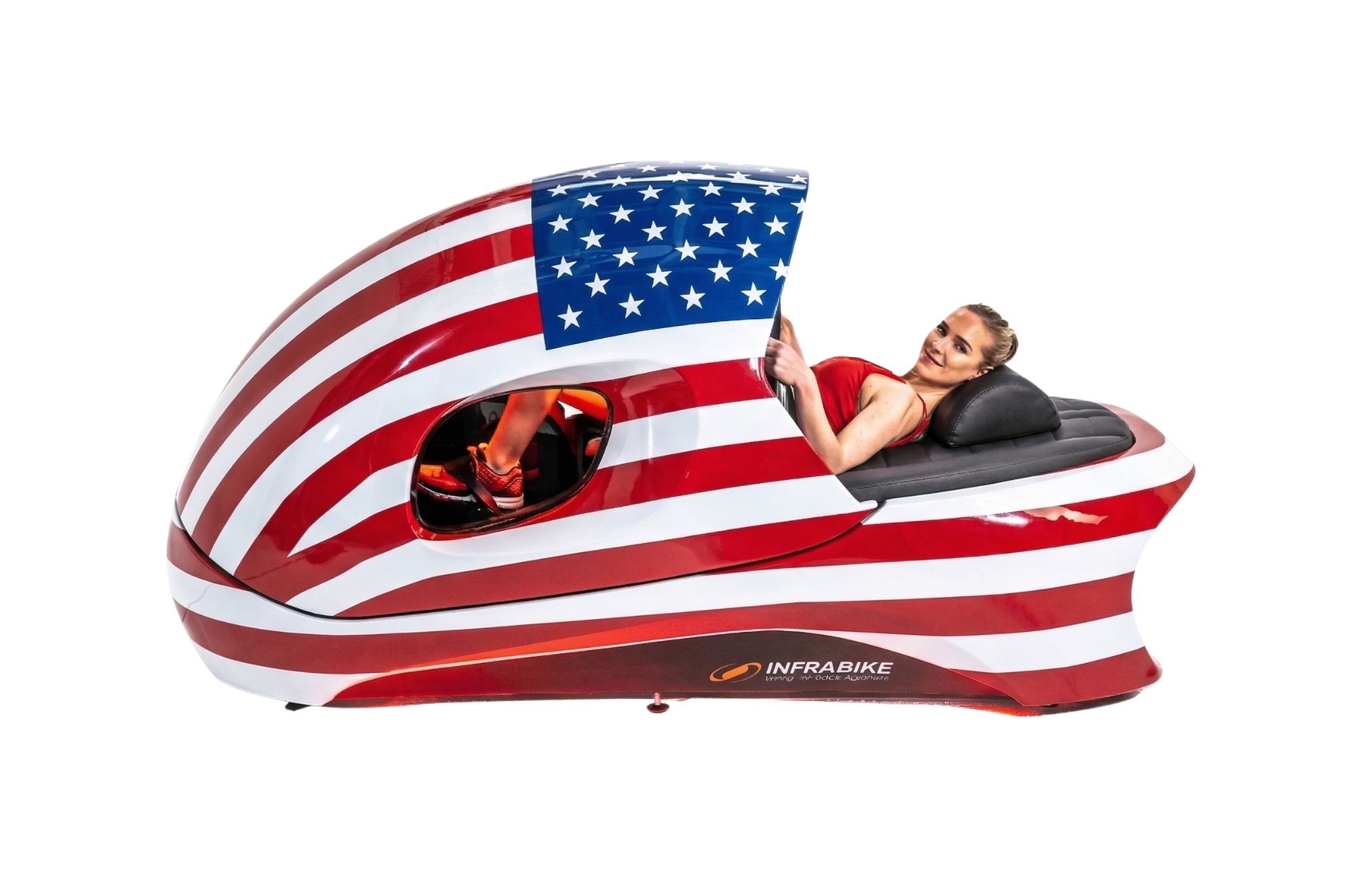 INFRABIKE® Revolutionary Infrared Fitness Machine — USA Edition with American Flag